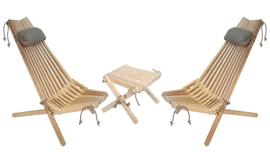 Pack de 2 EcoChairs aulne naturel+ 1 Lilli