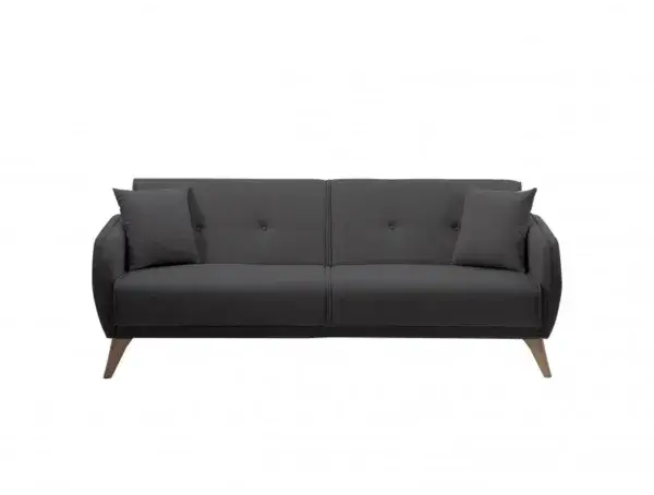 BONNY Canapé droit convertible   gris foncé