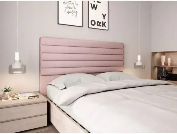 BS403  Tête de lit  140 cm couleur vieux rose pour cadre de lit ou lit en 140/190 cm – Image 2