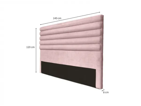 BS403  Tête de lit  140 cm couleur vieux rose pour cadre de lit ou lit en 140/190 cm – Image 6