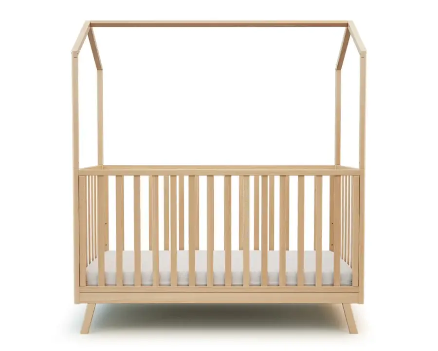 Lit évolutif CONFORT Cabane 70x140cm Hêtre Verni