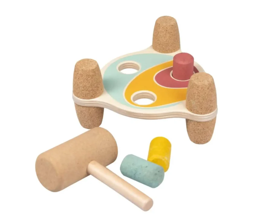 Banc à marteler réversible en liège de KORKO