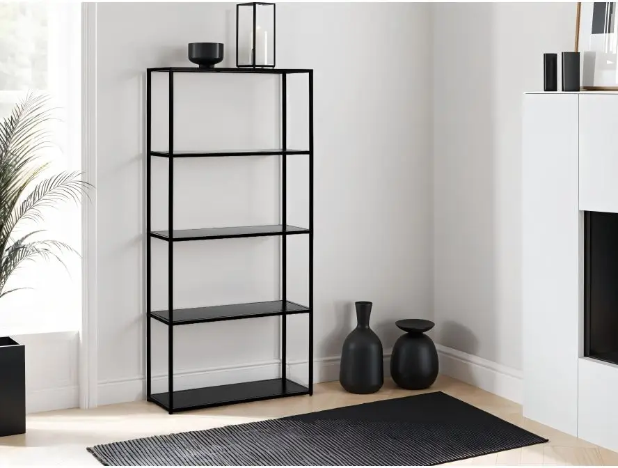 FILAR ETAGERE en métal - 75 x 27 x 154 cm - Noir – Image 6