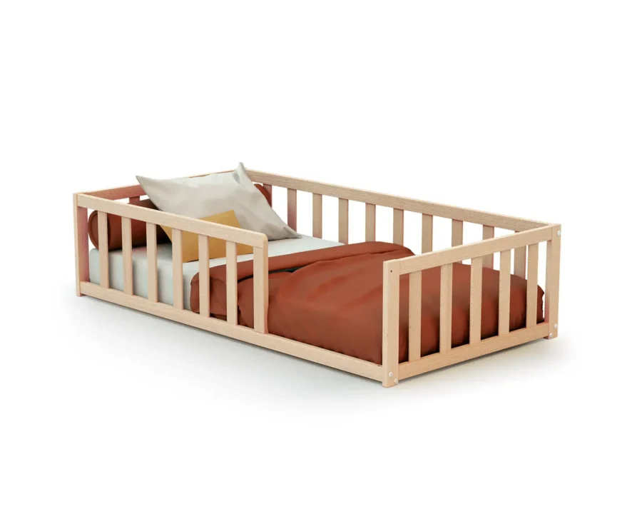 Lit au sol KAIA WEBABY Hêtre Brut