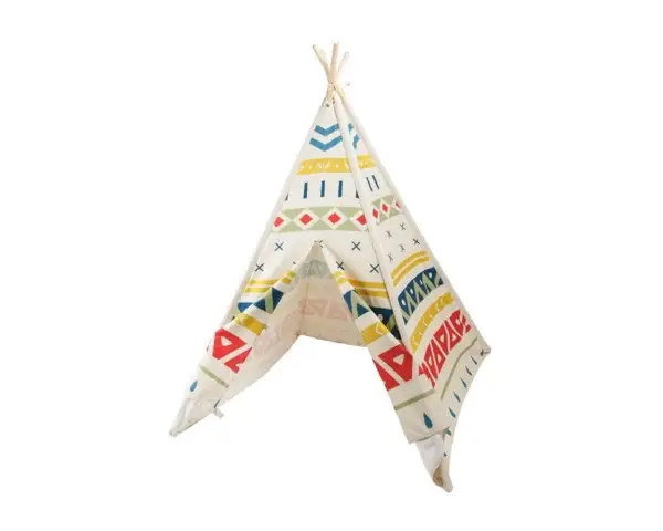 Tente tipi enfant en bois de EUREKAKIDS