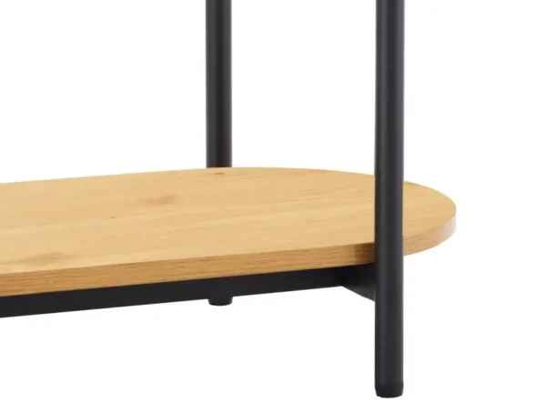 BRODIE Table d'appoint avec finition chêne et pieds métal noirs – Image 6