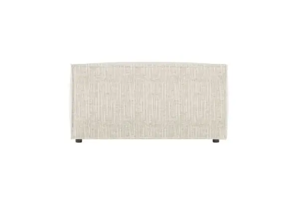 CHARLOTTE Pouf en tissu texturé 3D BEIGE – Image 4