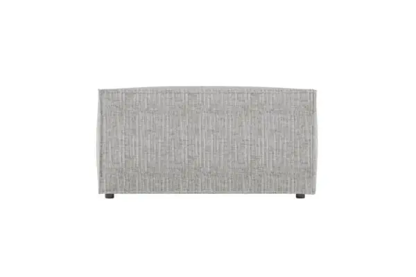 CHARLOTTE Pouf en tissu texturé 3D gris clair – Image 4