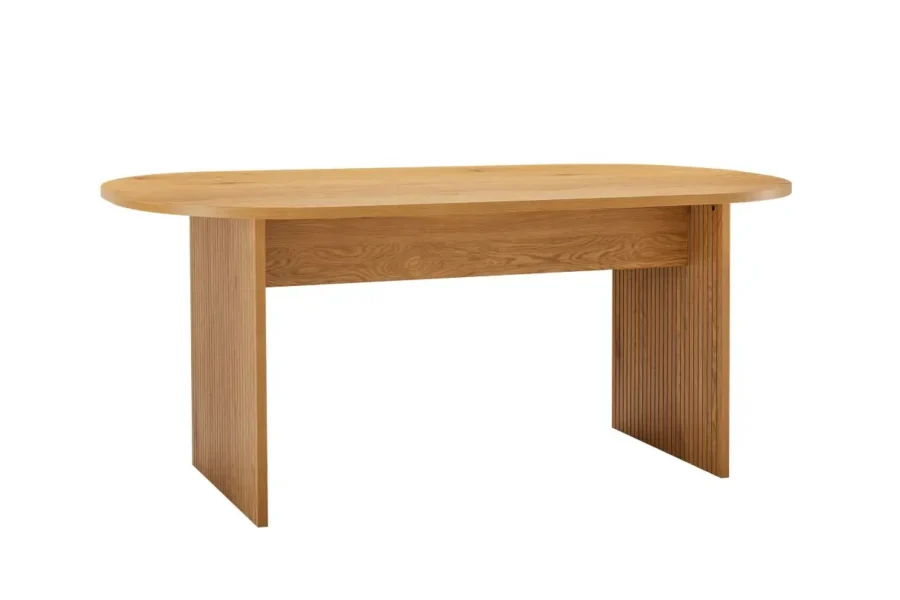 GOYA Table à manger 180x90cm finition chêne