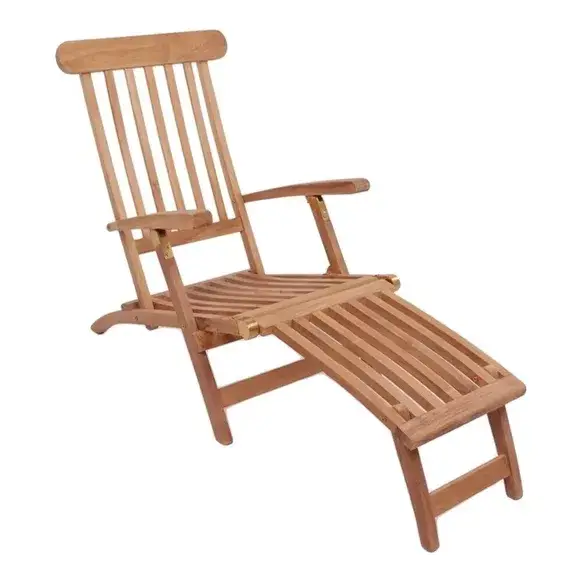 Chaise longue en teck Arrecife