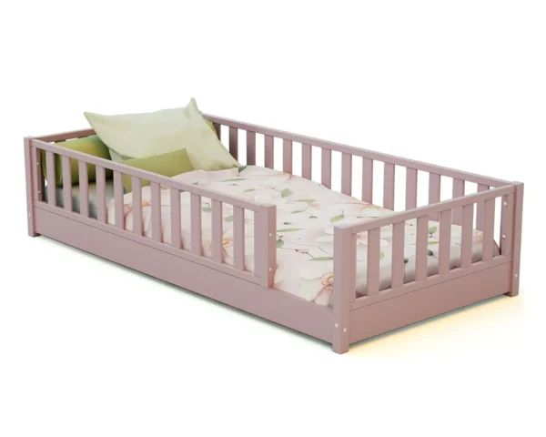 Lit SONHO 90 x 190 cm rose poudré de Jurababy