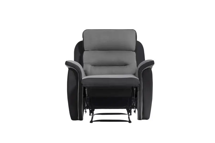 9121 Fauteuil de relaxation manuel en tissu gris clair