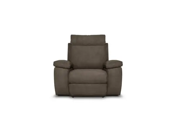 HOUSTON Fauteuil de relaxation électrique en tissu TAUPE – Image 2