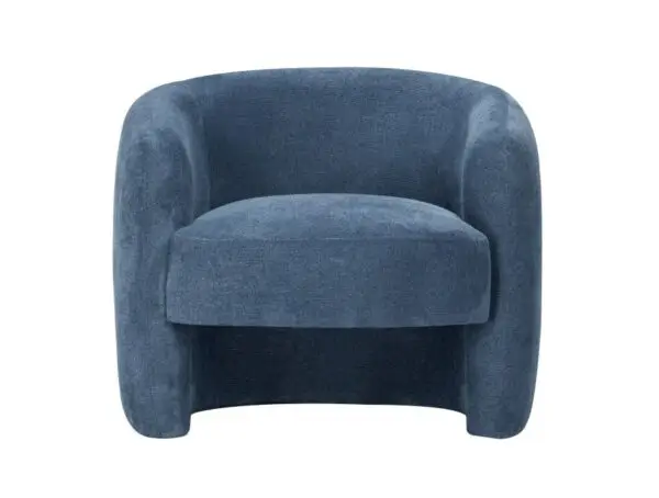 LOUISON Fauteuil en tissu bleu foncé – Image 3