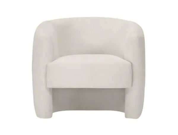LOUISON Fauteuil en tissu beige – Image 3