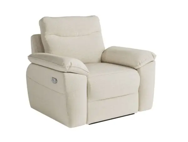 ROSS Fauteuil de relaxation électrique en tissu   beige – Image 6