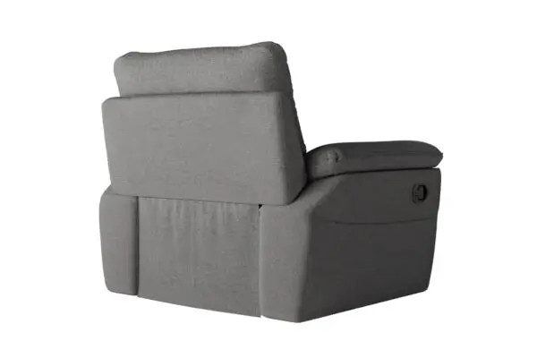 ROSS Fauteuil de relaxation manuel en tissu  gris – Image 5