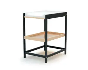 Ensemble lit bébé évolutif KASA 70x140cm + table à langer CONFORT gris graphite – Image 3
