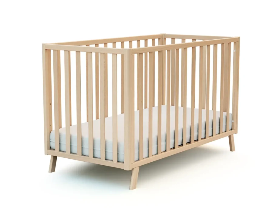 Lit évolutif KASA 60x120cm Hêtre Verni