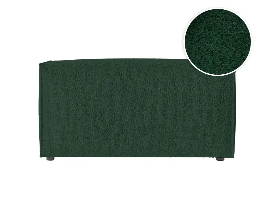 CHARLOTTE Pouf en tissu bouclette VERT – Image 3