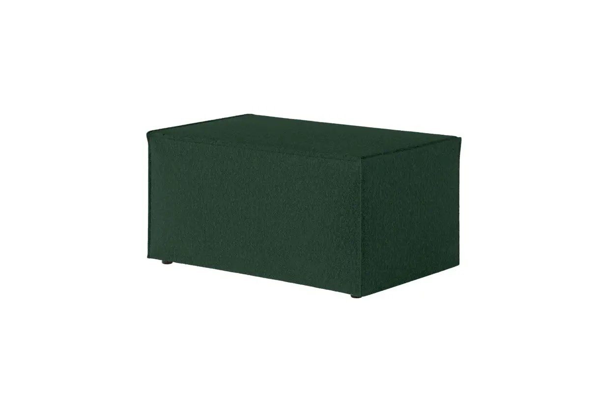 CHARLOTTE Pouf en tissu bouclette VERT – Image 4