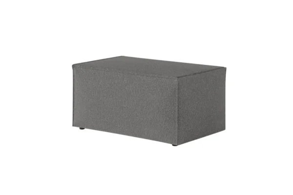 CHARLOTTE Pouf en tissu bouclette GRIS – Image 4