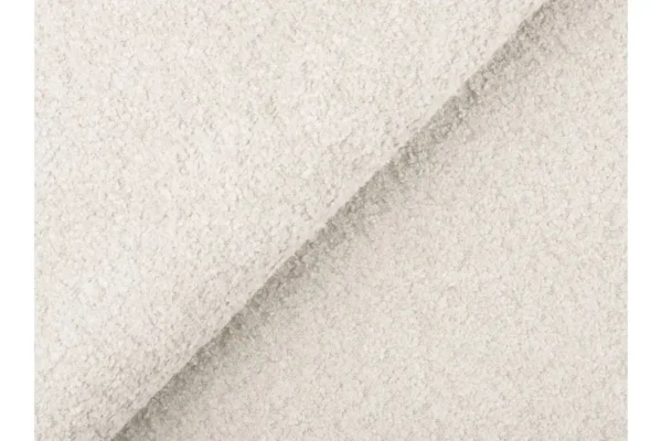 CHARLOTTE Pouf en tissu bouclette BLANC – Image 5