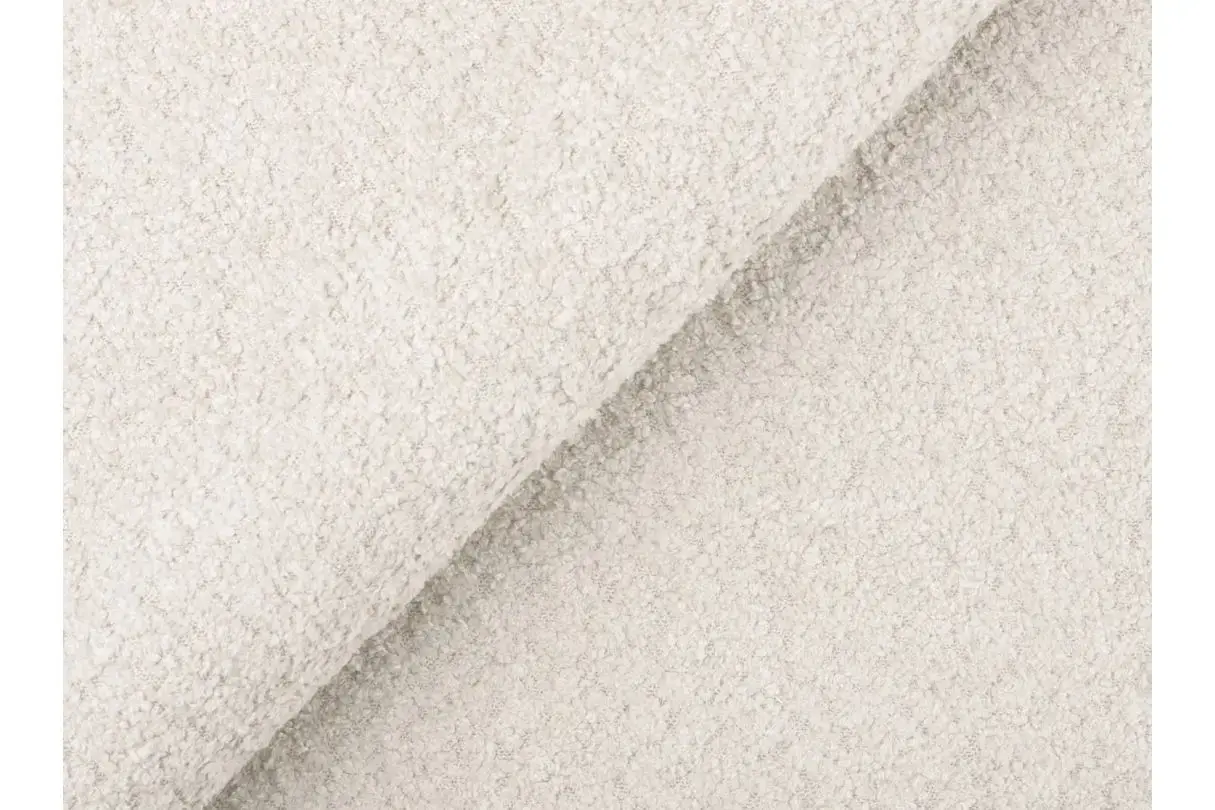 CHARLOTTE Pouf en tissu bouclette BLANC – Image 5
