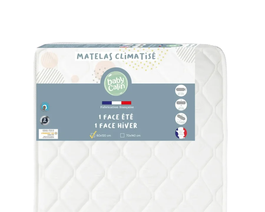 Matelas Thermo Régulant 60×120 cm de BABYCALIN
