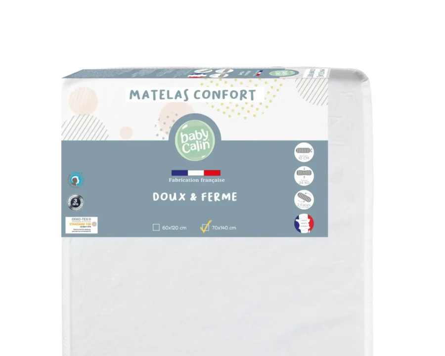 Matelas Confort 70×140 cm de BABYCALIN