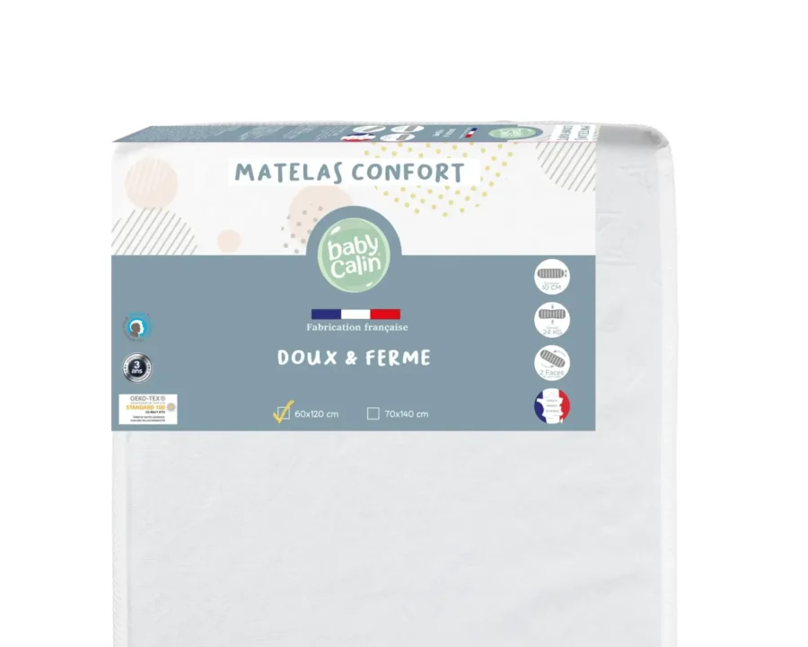 Matelas Confort 60×120 cm de BABYCALIN