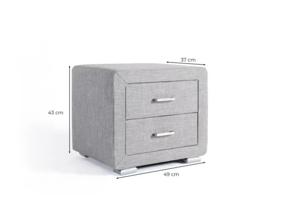GENEVE Table de chevet en simili – Image 6