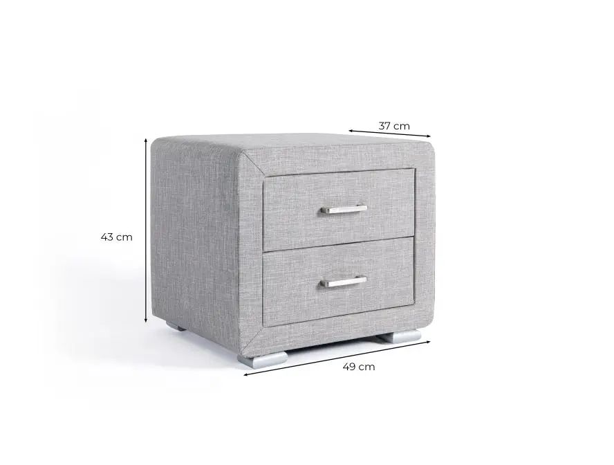 GENEVE Table de chevet en simili – Image 6