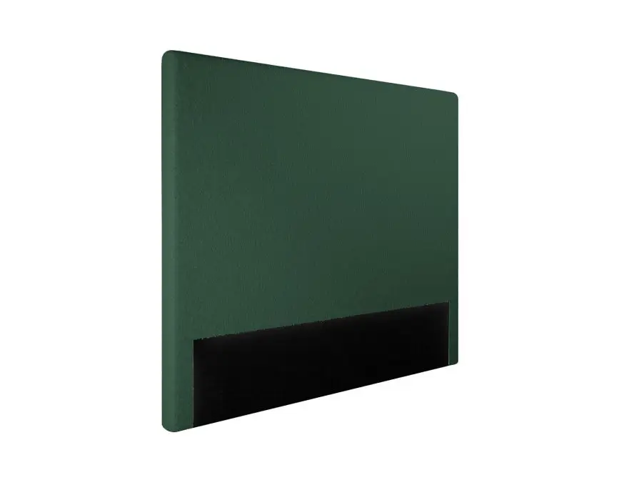 LAUREL Tête de lit en tissu bouclettes VERT FONCE largeur 140 cm – Image 5