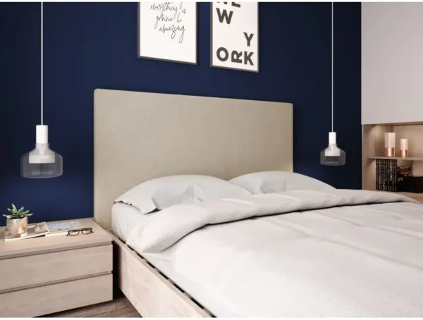 LAUREL Tête de lit en tissu BEIGE 160 cm – Image 2