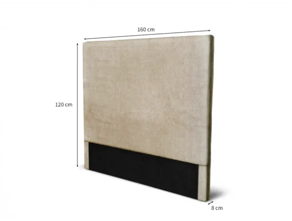 LAUREL Tête de lit en tissu BEIGE 160 cm – Image 5