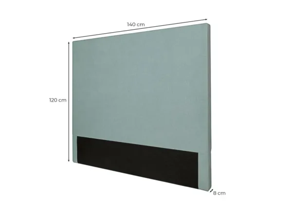 LAUREL Tête de lit en tissu VERT D'EAU 140 cm – Image 6
