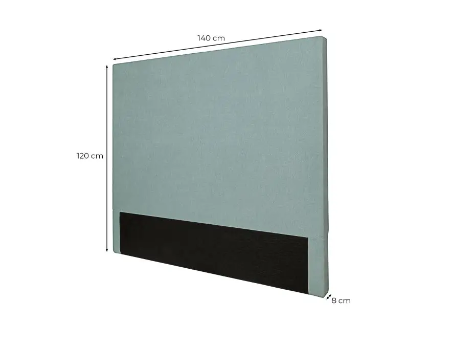 LAUREL Tête de lit en tissu VERT D'EAU 140 cm – Image 6