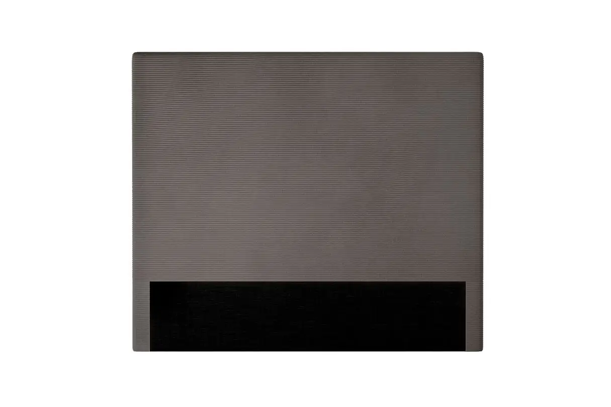 LAUREL Tête de lit en velours côtelé  GRIS FONCE largeur 140 cm – Image 4