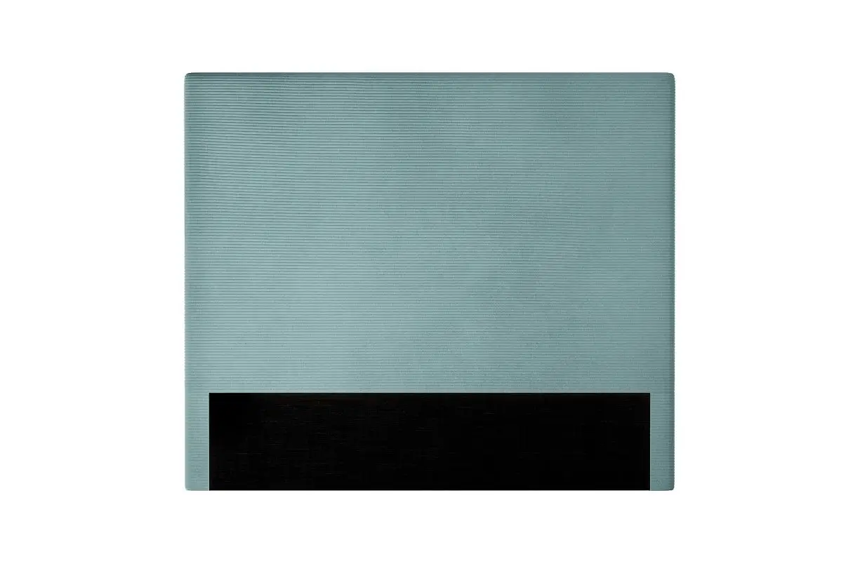 LAUREL Tête de lit en velours côtelé bleu clair  160cm – Image 4