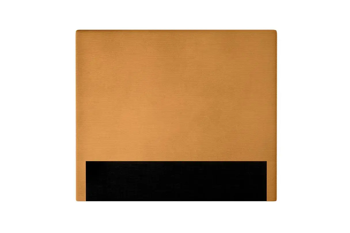 LAUREL Tête de lit en velours côtelé  JAUNE largeur 140 cm – Image 4