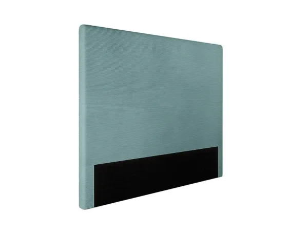 LAUREL Tête de lit en velours côtelé  bleu clair largeur 140 cm – Image 5