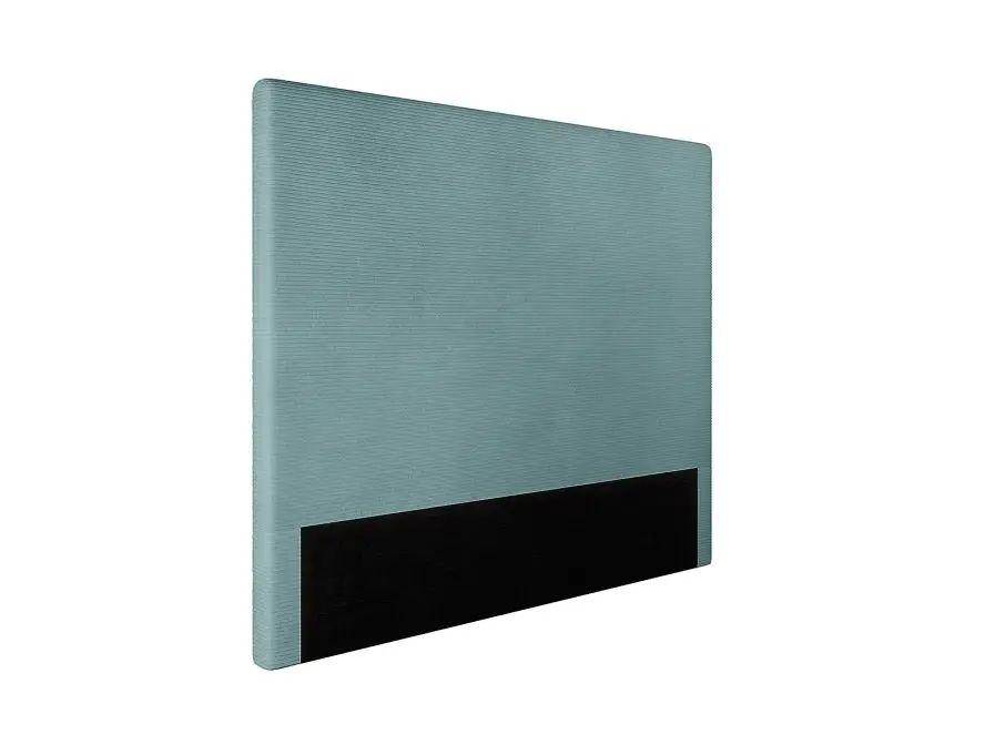 LAUREL Tête de lit en velours côtelé  bleu clair largeur 140 cm – Image 5