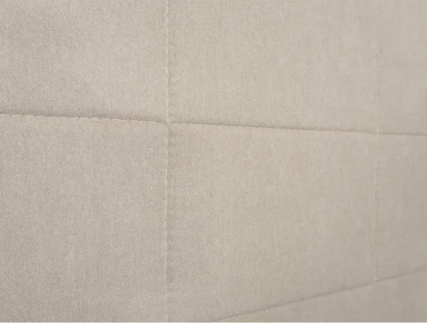 LORENA Tête de lit aspect quadrillé en tissu beige 160 cm – Image 5