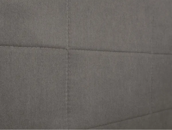 LORENA Tête de lit aspect quadrillé en tissu GRIS 160 cm – Image 5