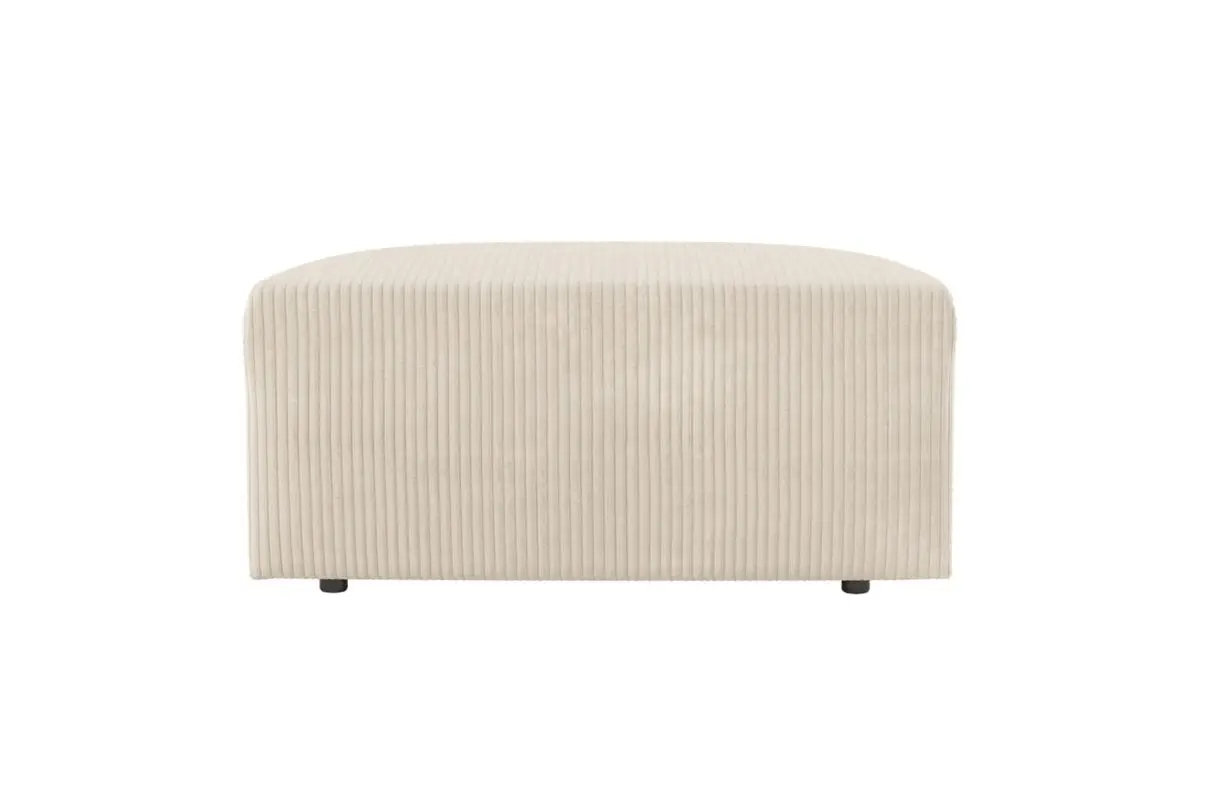 ROMANE Pouf en velours côtelé BEIGE – Image 5