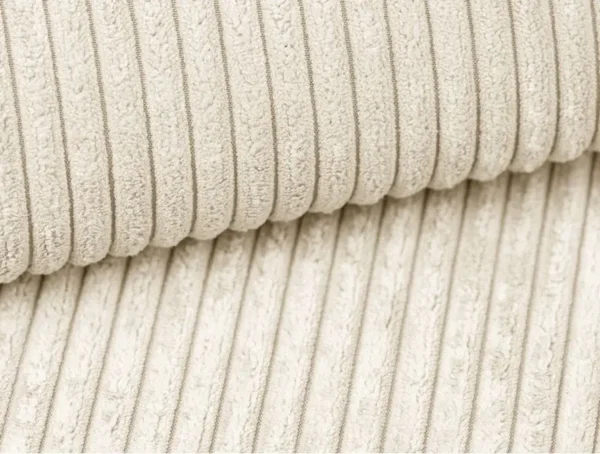 ROMANE Pouf en velours côtelé BEIGE – Image 6