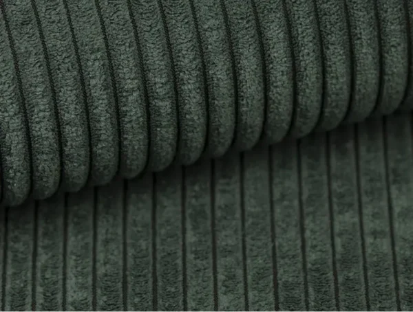 ROMANE Pouf en velours côtelé VERT FONCE – Image 6