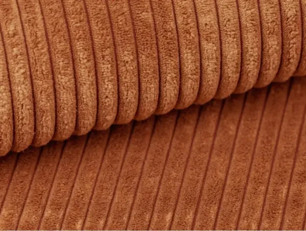 ROMANE Pouf en velours côtelé  TERRACOTTA – Image 6