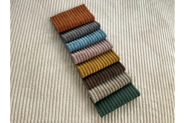 ROMANE Pouf en velours côtelé TAUPE – Image 8